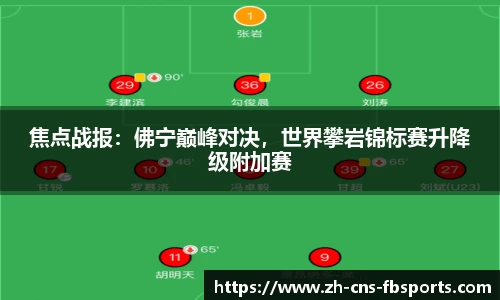 焦点战报:佛宁巅峰对决,世界攀岩锦标赛升降级附加赛